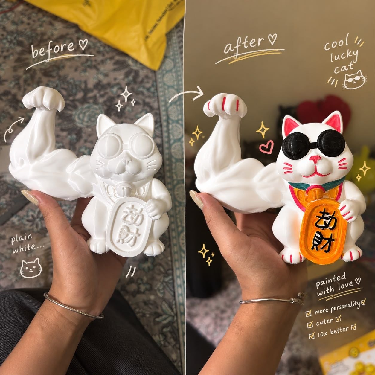 Vision by r/parasite_here on reddit. Credits to them to make this bland looking catto into an artpiece